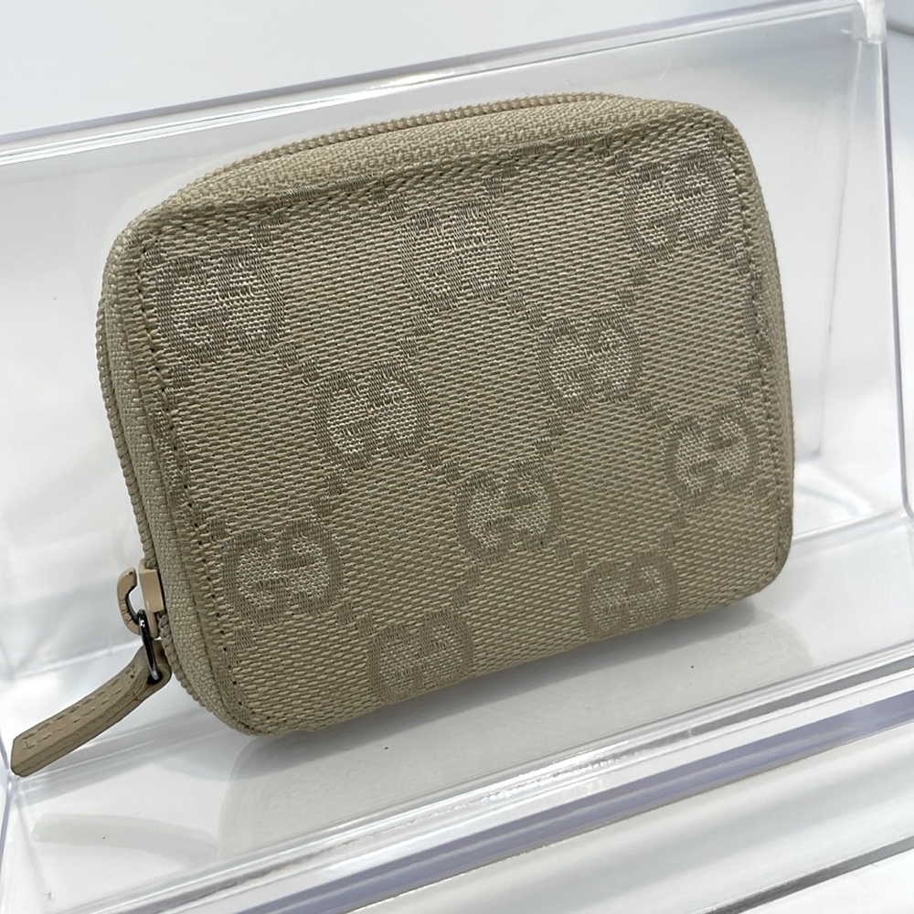 Authentic Gucci monogram coin pouch
